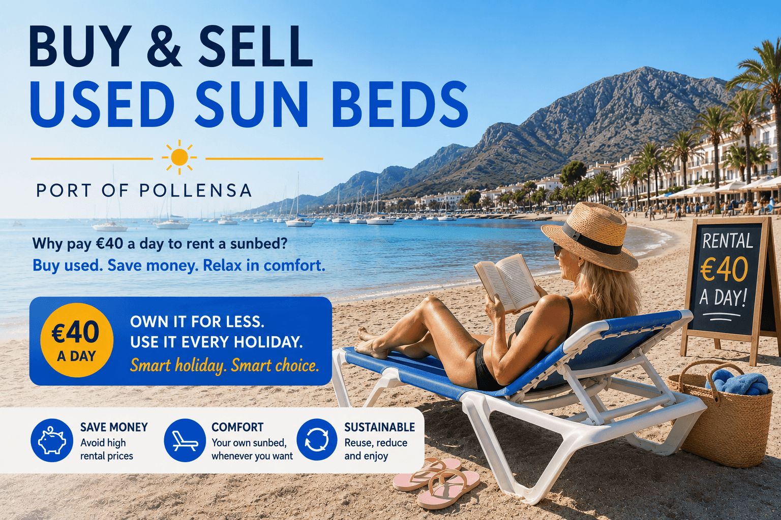 Buy and sell used sunbeds in Port de Pollença